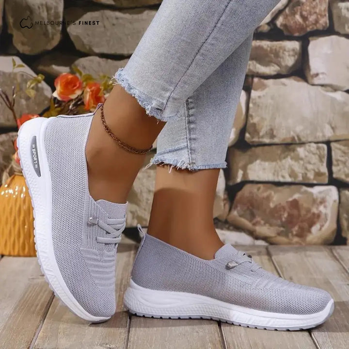 Light Grey Slip-On Comfort Sneakers Jasmine's Boutique Australia