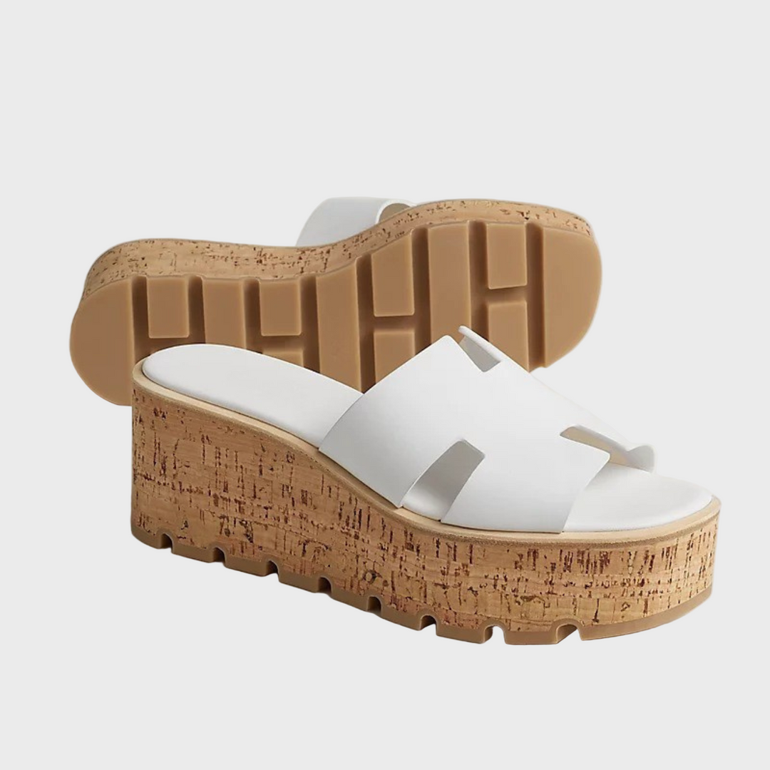 Cork Luxe Platform Slides Jasmine's Boutique Australia