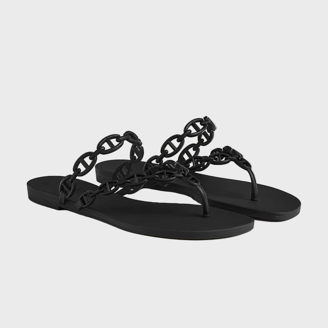 Midnight Chain-Link Sandals Jasmine's Boutique Australia