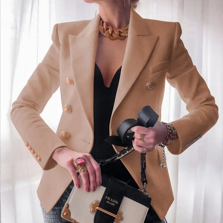 Regal Gold-Button Tailored Blazer Jasmine's Boutique Australia