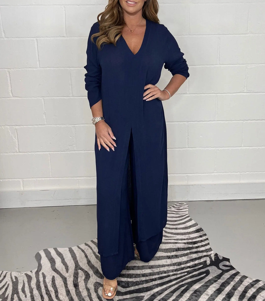 Sage Flow Layered Tunic Set Jasmine's Boutique Australia