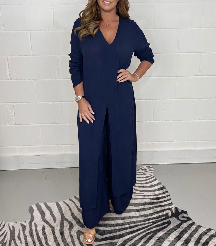 Sage Flow Layered Tunic Set Jasmine's Boutique Australia