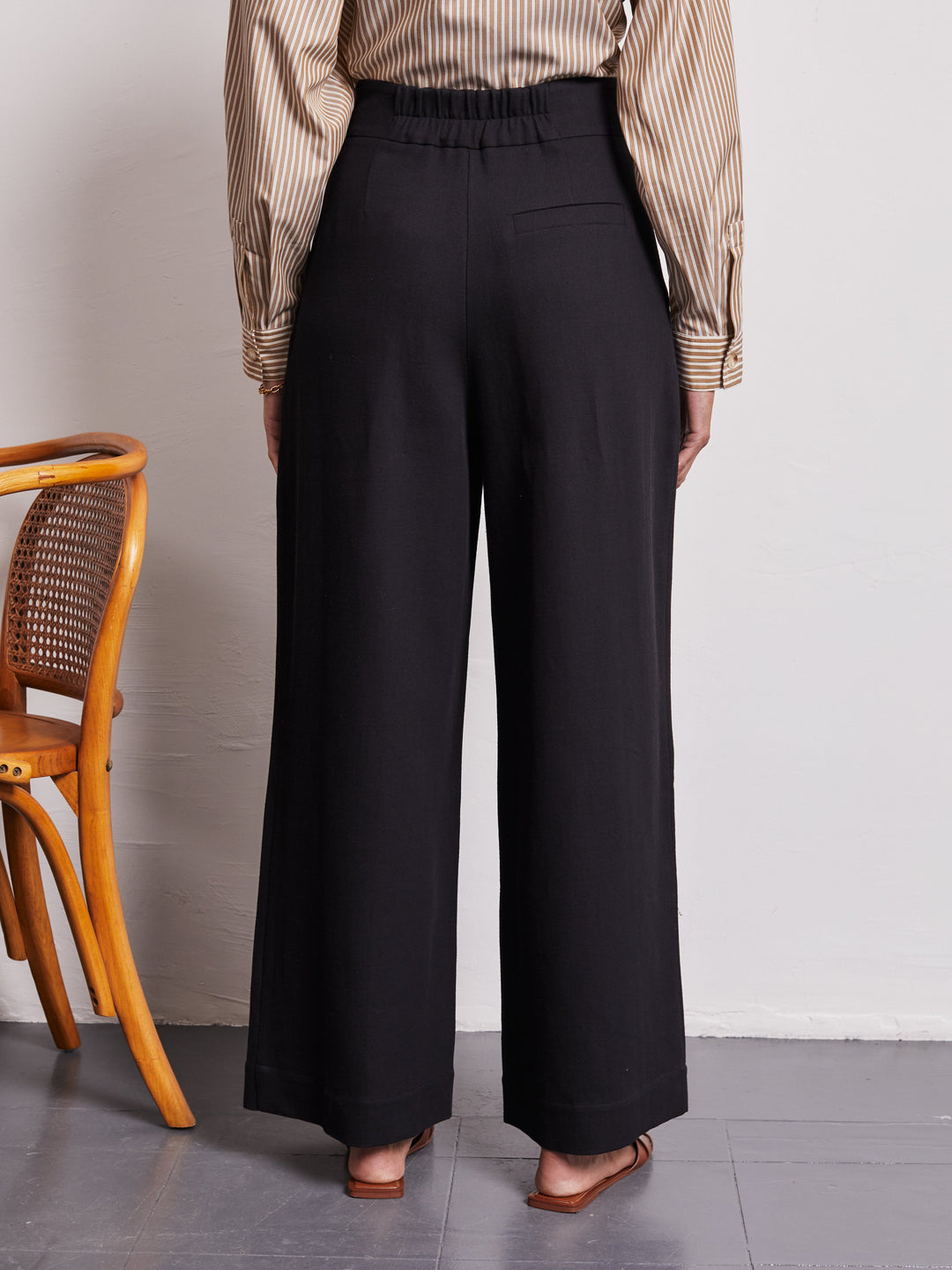 Nellie High Waisted Palazzo Trouser  Liora Lane Boutique Trousers