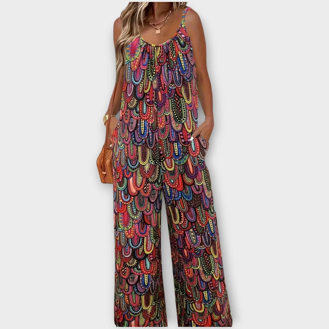 BohoVibe Multicolor Wide-Leg Jumpsuit Jasmine's Boutique Australia