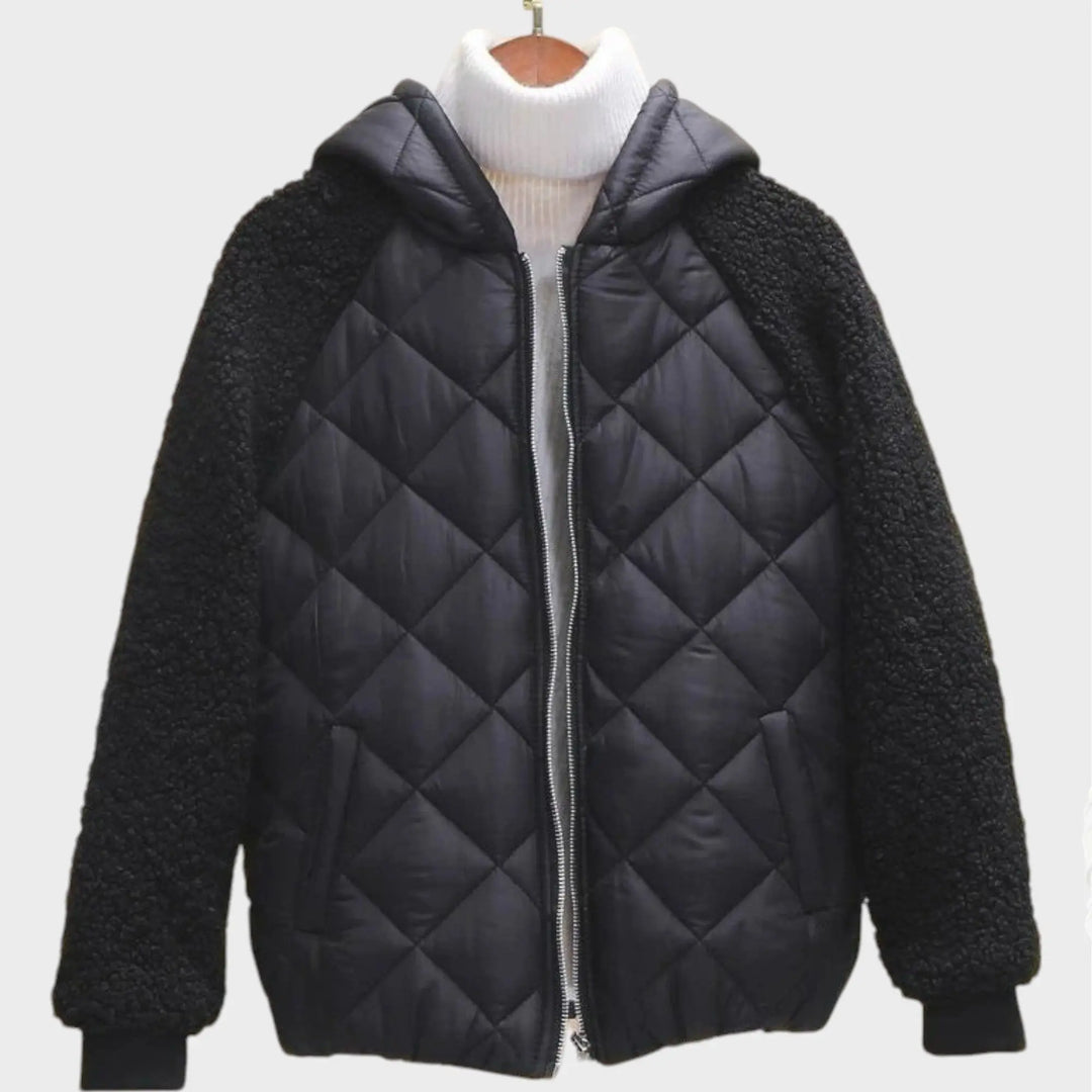 Quilted Sherpa Hybrid Jacket Jasmine's Boutique Australia