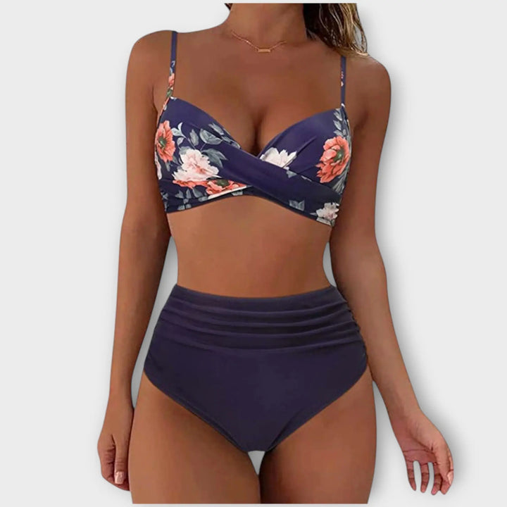 Sunset Bloom Wrap Bikini Set Jasmine's Boutique Australia