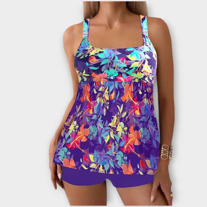 Ocean Wave Striped Tankini Set Jasmine's Boutique Australia