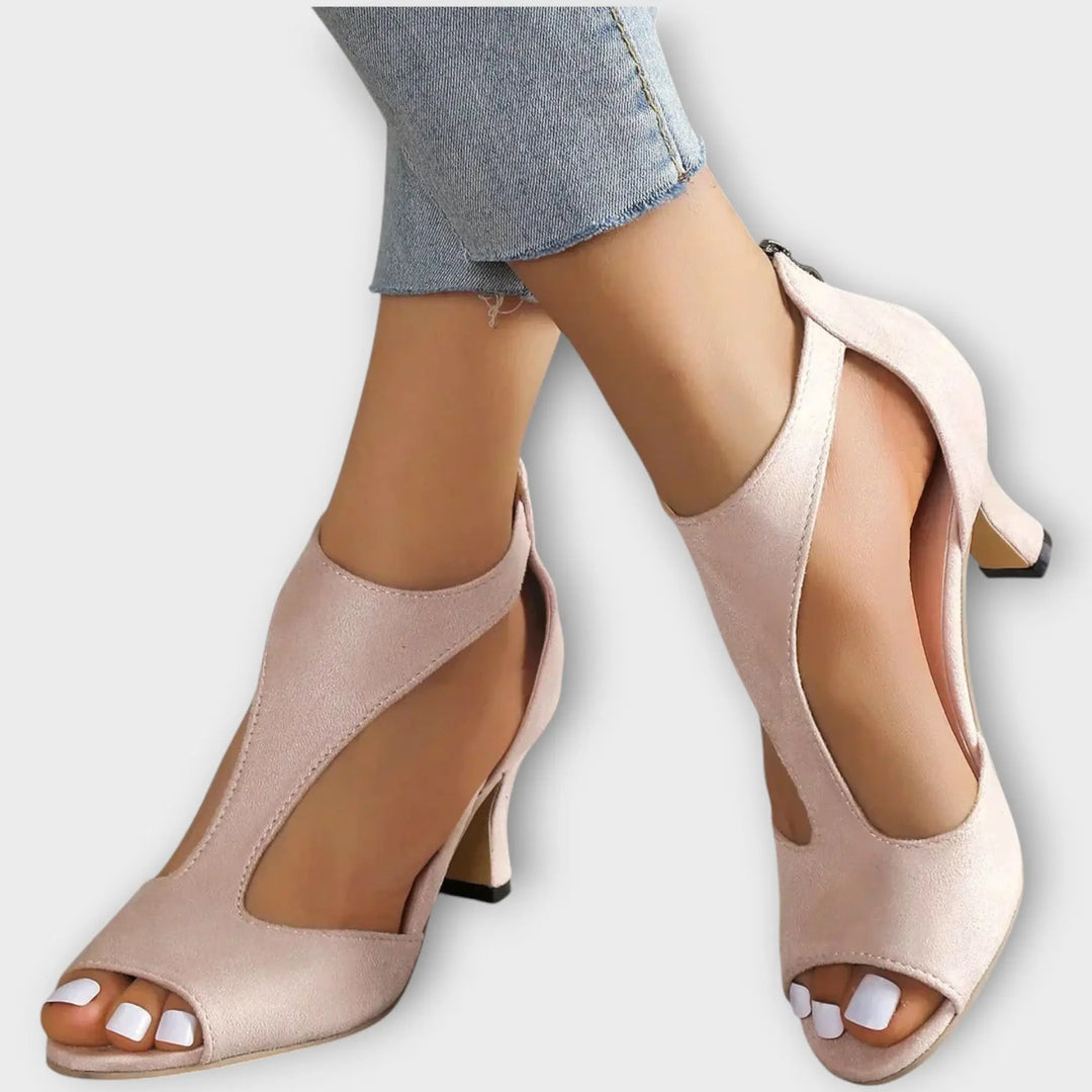 Seraphine Peep-Toe Elegance Heels Jasmine's Boutique Australia