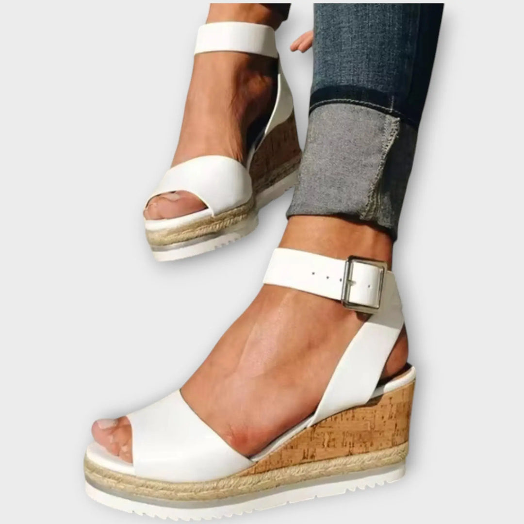 Urban Luxe Ankle Strap Wedge Sandals Jasmine's Boutique Australia
