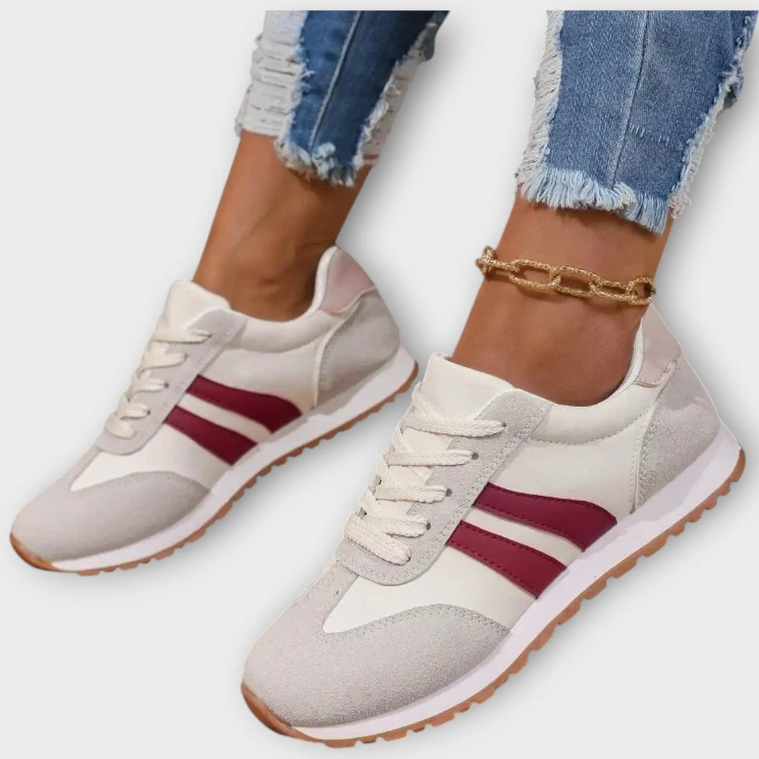 Retro Stripe Comfort Sneakers Jasmine's Boutique Australia