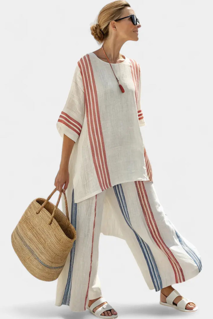 Coastal Breeze Striped Set Jasmine's Boutique Australia