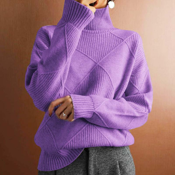 Ava | Elegant Jumper  Liora Lane Boutique Jacket & Coats Light Purple / UK 24 (5XL) 39.95