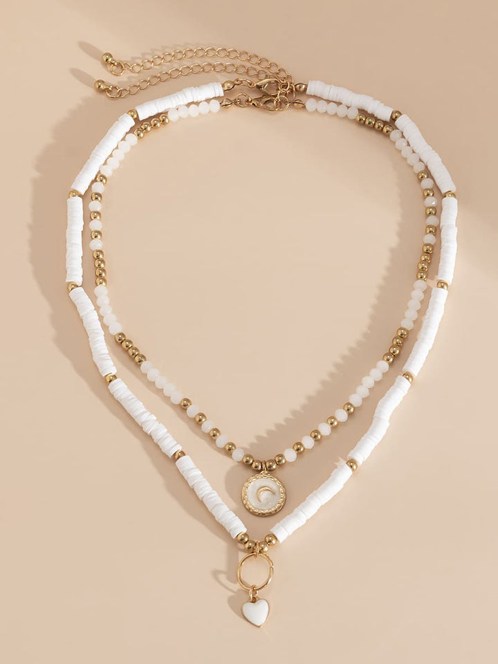 Boho Heart Crystal Necklace Jasmine's Boutique Australia