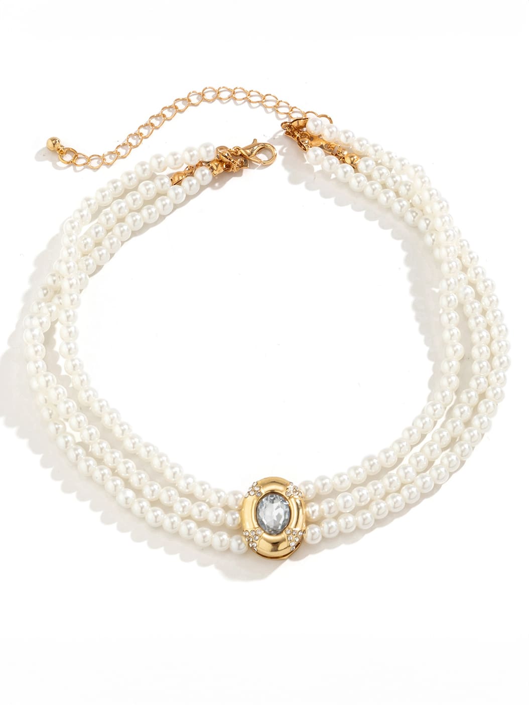 Short necklace made of faux pearls and turquoise beads Jasmine's Boutique Australia