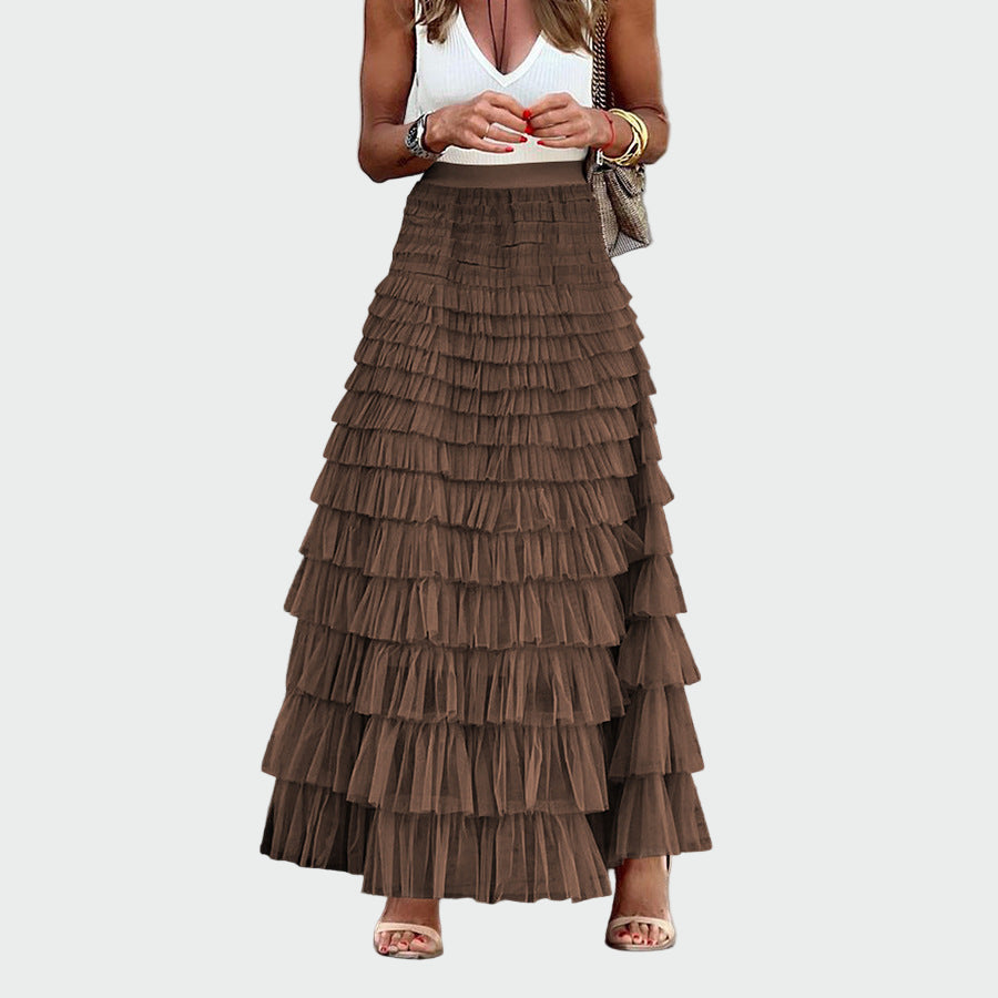 Layered Ruffle Maxi Skirt Jasmine's Boutique Australia