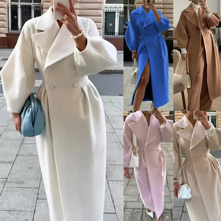 Royal Elegance Belted Maxi Coat Jasmine's Boutique Australia