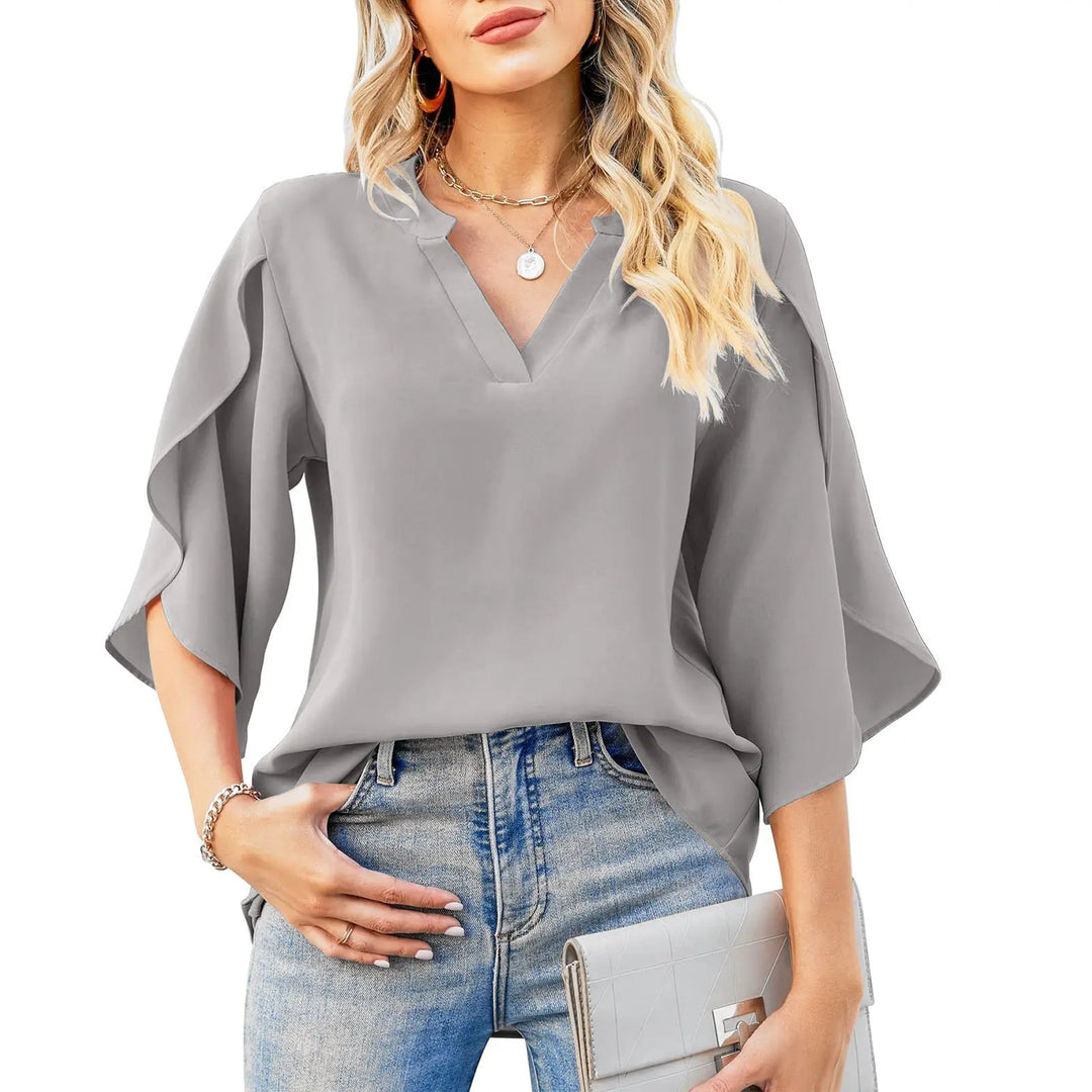 Emerald Breeze Split Sleeve Blouse Jasmine's Boutique Australia