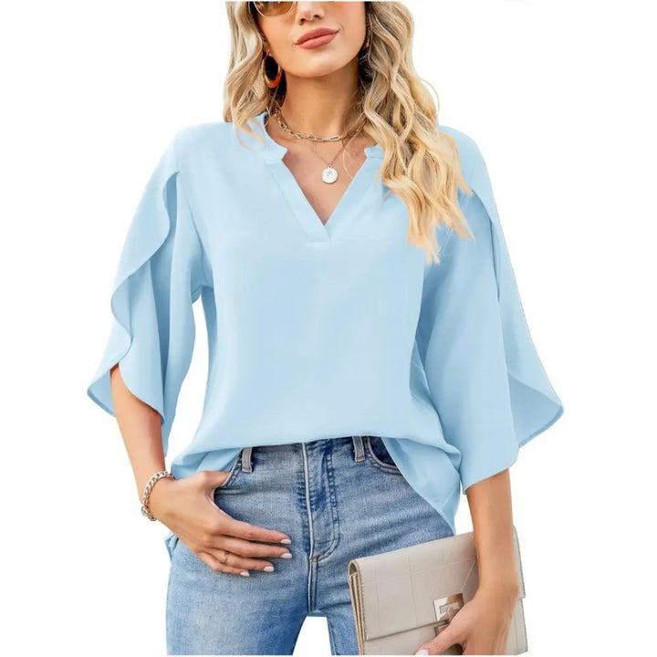 Emerald Breeze Split Sleeve Blouse Jasmine's Boutique Australia