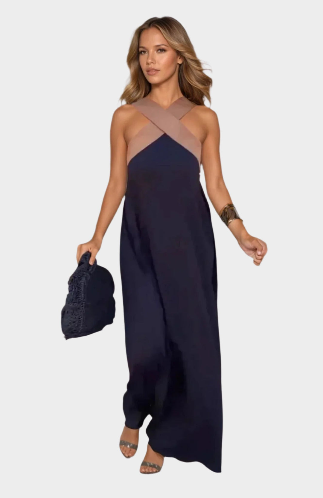 Elegant Dress with Open Neckline Jasmine's Boutique Australia