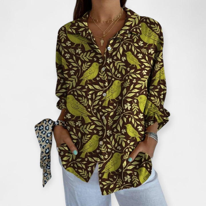 Artistic Linen Shirt with Comfortable Fit Jasmine's Boutique Australia