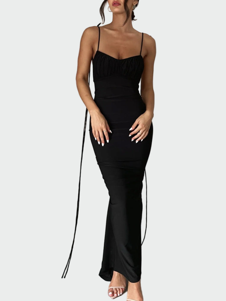 Ravelle™ | Black Reversed Backless Evening Dress Jasmine's Boutique Australia