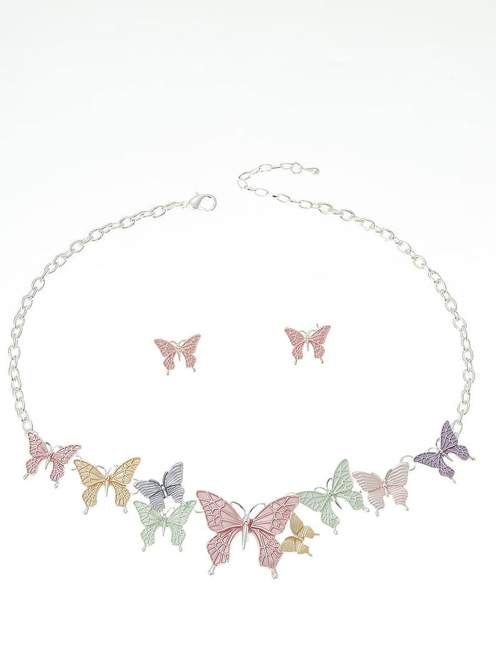 SOHI Jewelry Set Women's Multicolored Pastel Flora Jasmine's Boutique Australia