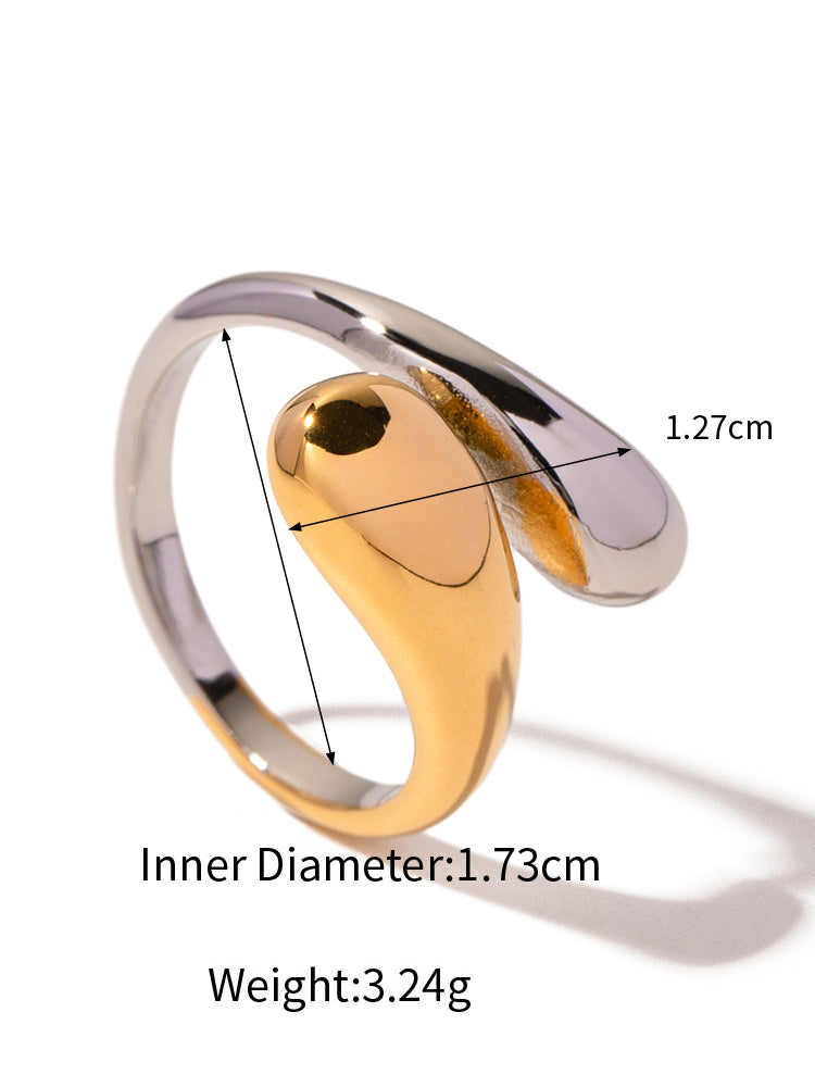 Jessica Drop Ring Gold-Silver Jasmine's Boutique Australia