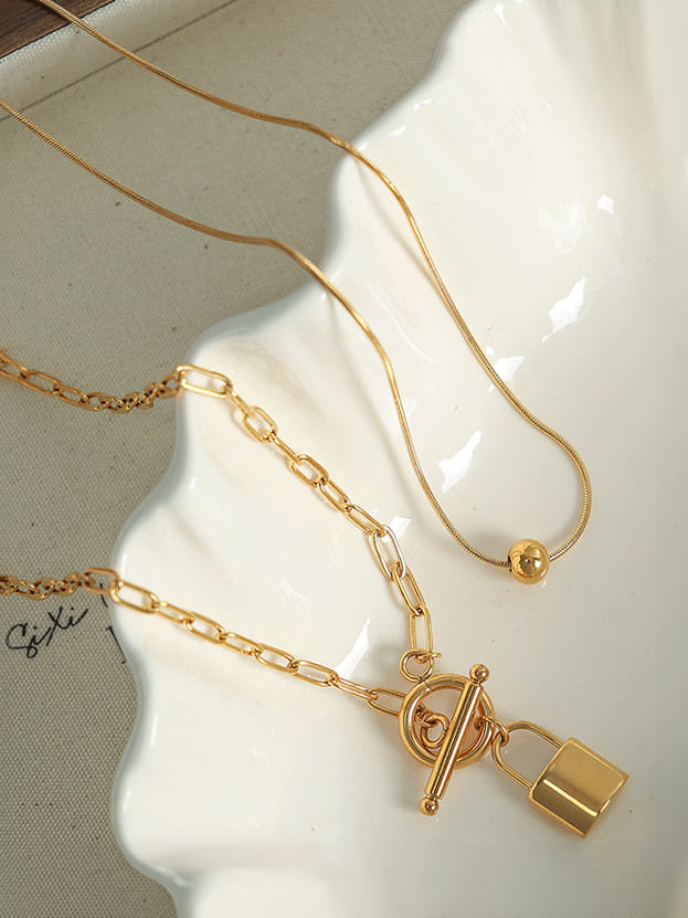 Gold Necklace Fob Jasmine's Boutique Australia
