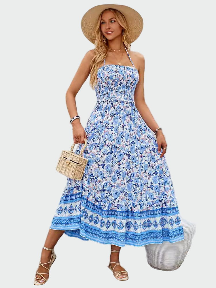 Floral Print V Neck Maxi Dress Jasmine's Boutique Australia
