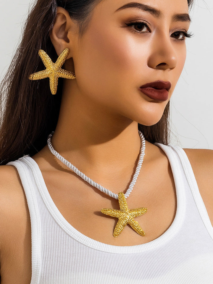 Santorini Starfish Necklace ~ Gold Jasmine's Boutique Australia