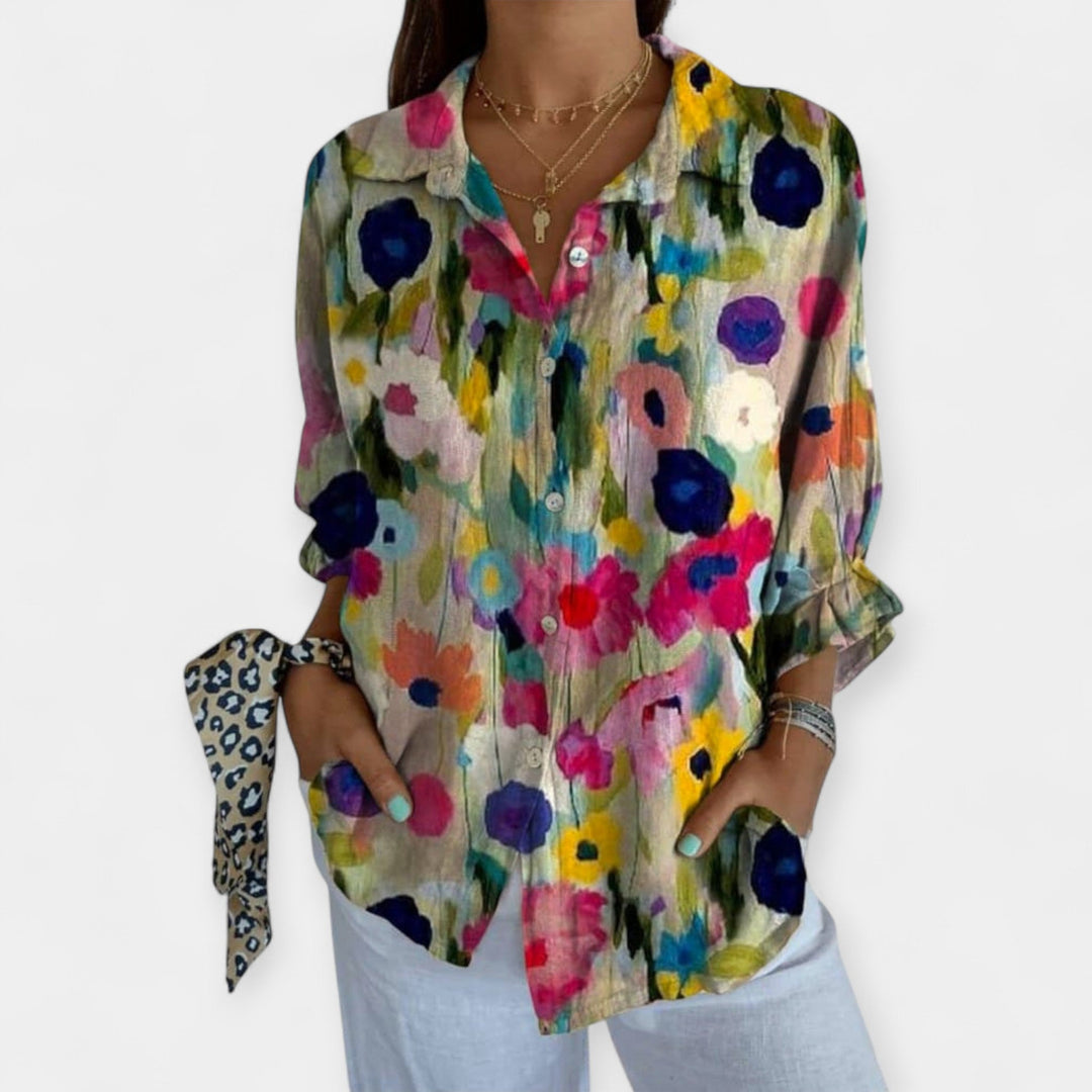 Artistic Linen Shirt with Comfortable Fit Jasmine's Boutique Australia