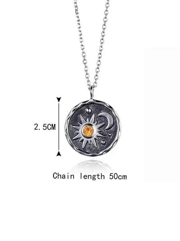 Boho Sun Moon Necklace  Liora Lane Boutique Κολιέ