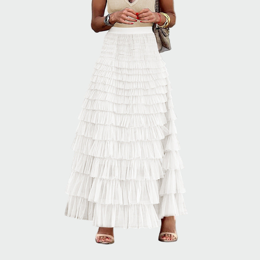 Layered Ruffle Maxi Skirt Jasmine's Boutique Australia