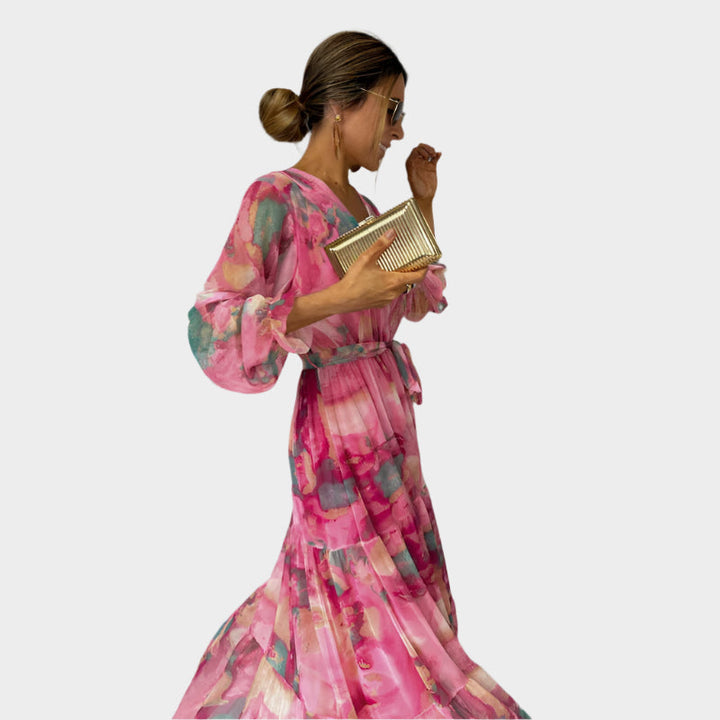 Midi Dress with Flowers Jasmine's Boutique Australia