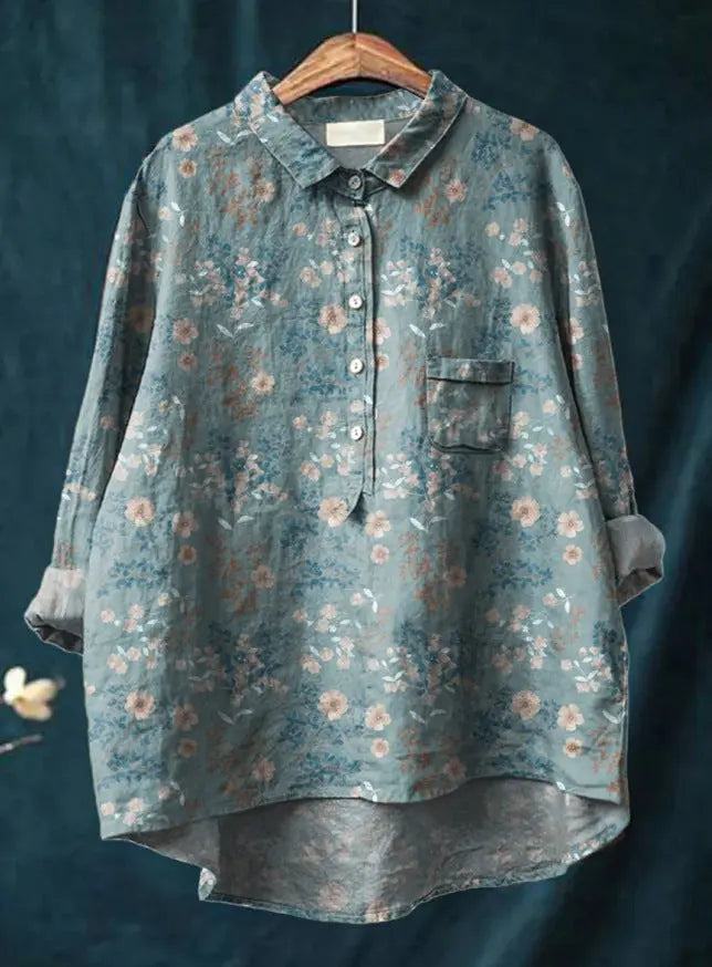 Artistic Bloom Button-Up Shirt Jasmine's Boutique Australia