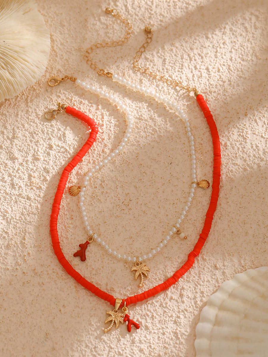 Tahiti Sunset Pearl Beach Necklace Gold Jasmine's Boutique Australia