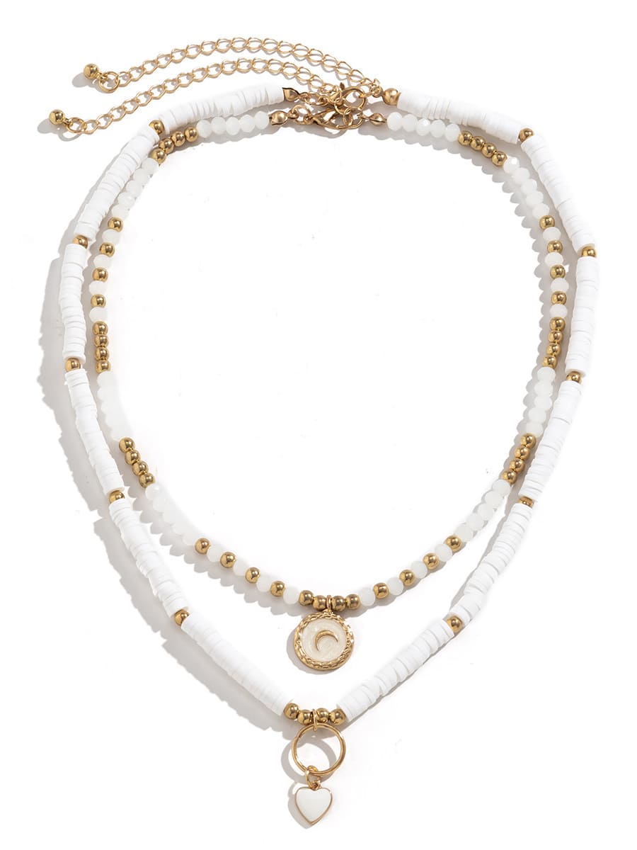 Boho Heart Crystal Necklace Jasmine's Boutique Australia