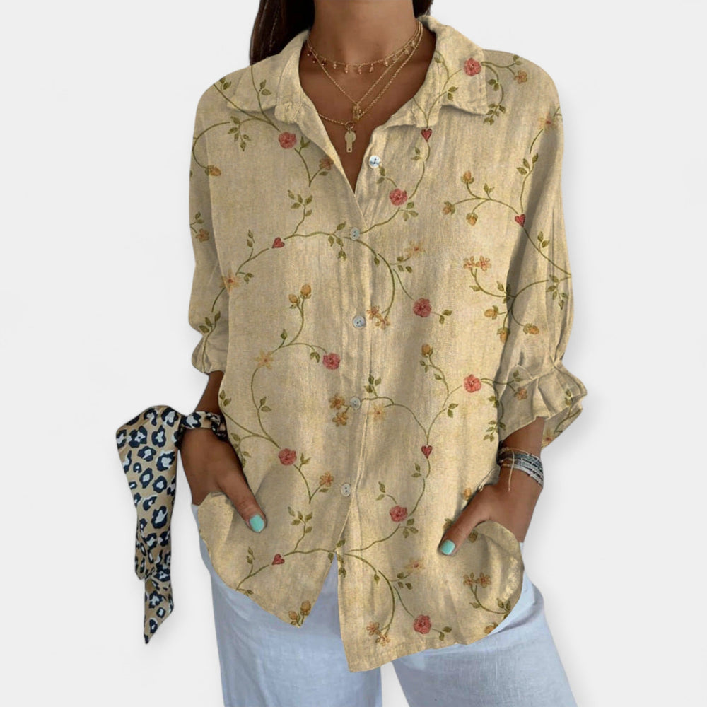 Artistic Linen Shirt with Comfortable Fit Jasmine's Boutique Australia