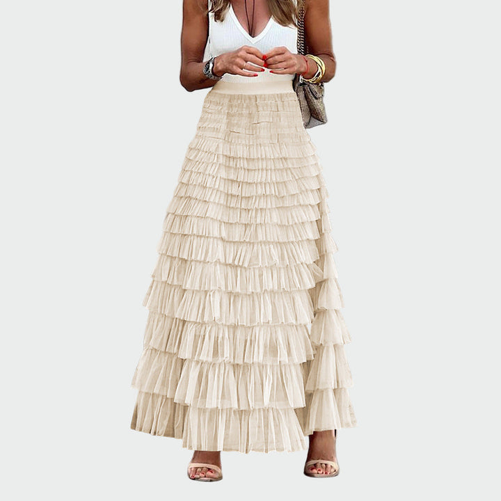 Layered Ruffle Maxi Skirt Jasmine's Boutique Australia