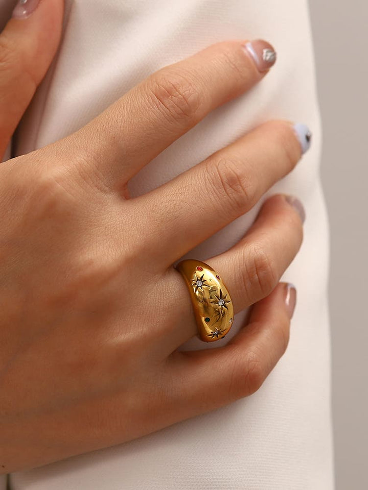 Starry Night Dome Ring Jasmine's Boutique Australia