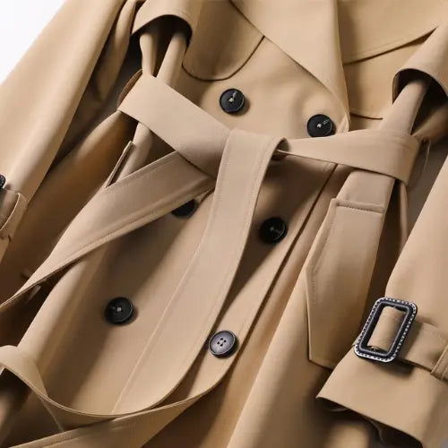 Classic Camel Belted Trench Coat Jasmine's Boutique Australia