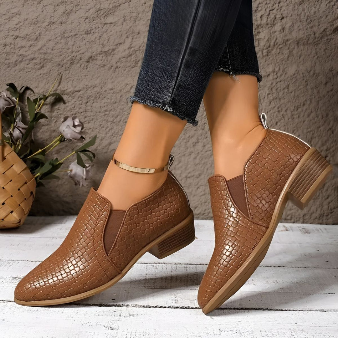 The Aria Woven Luxe Loafers – Midnight Black Jasmine's Boutique Australia