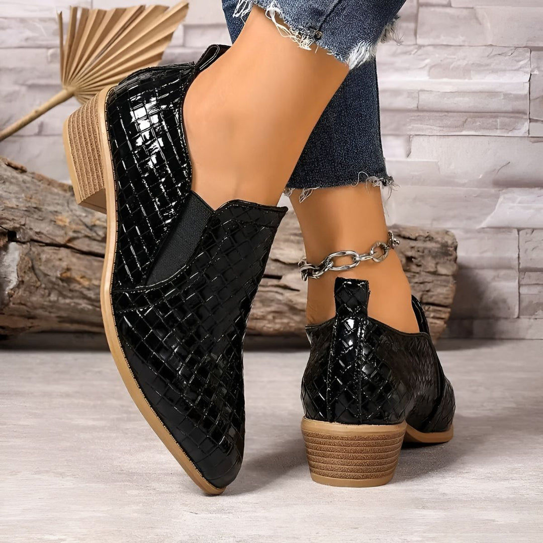 The Aria Woven Luxe Loafers – Midnight Black Jasmine's Boutique Australia