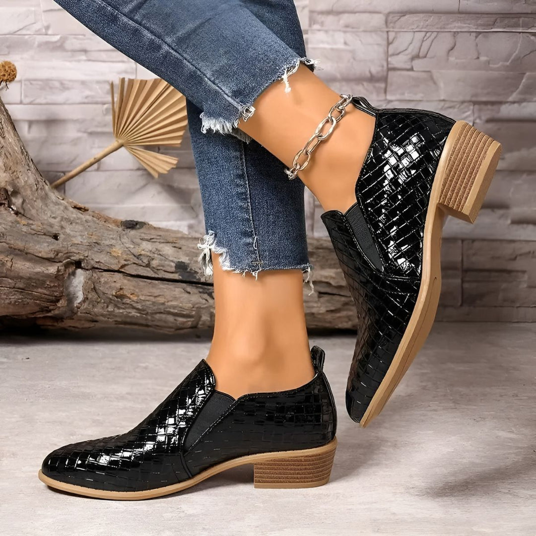 The Aria Woven Luxe Loafers – Midnight Black Jasmine's Boutique Australia