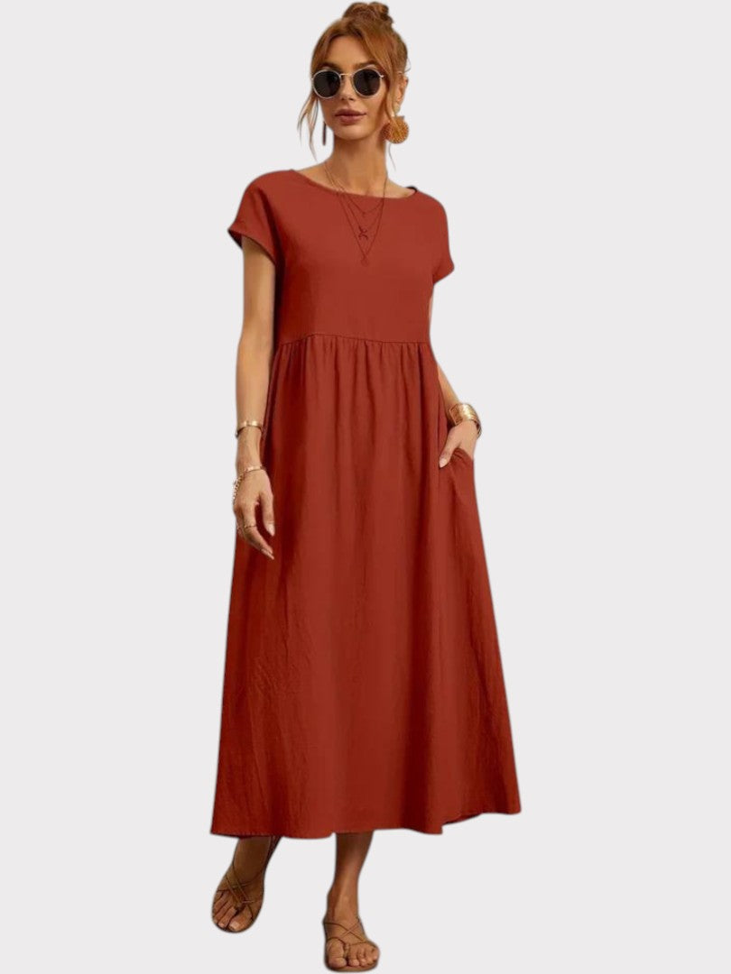 Crimson Breeze Midi Dress Jasmine's Boutique Australia