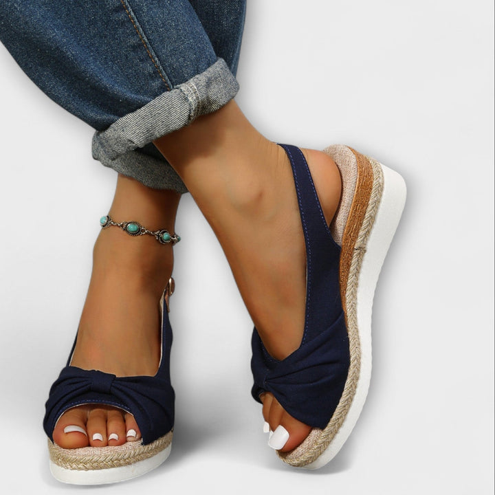 Summer Sandals with Decorative Bow Liora Lane Boutique