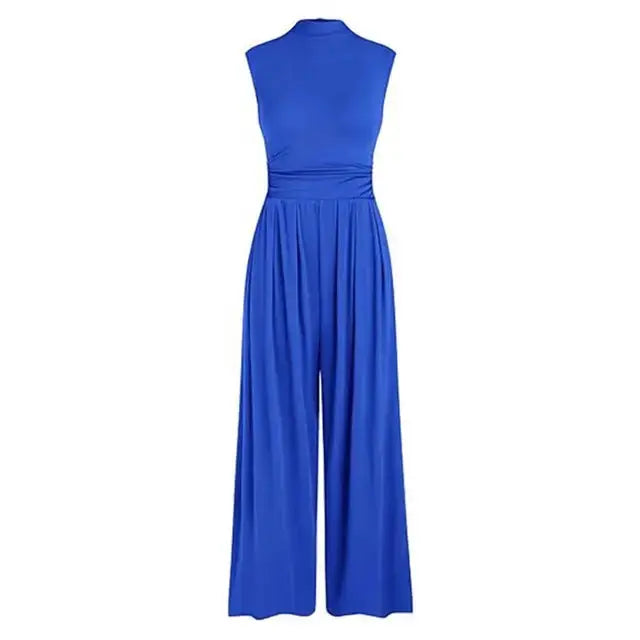 Sleeveless High-Neck Wide-Leg Jumpsuit Jasmine's Boutique Australia