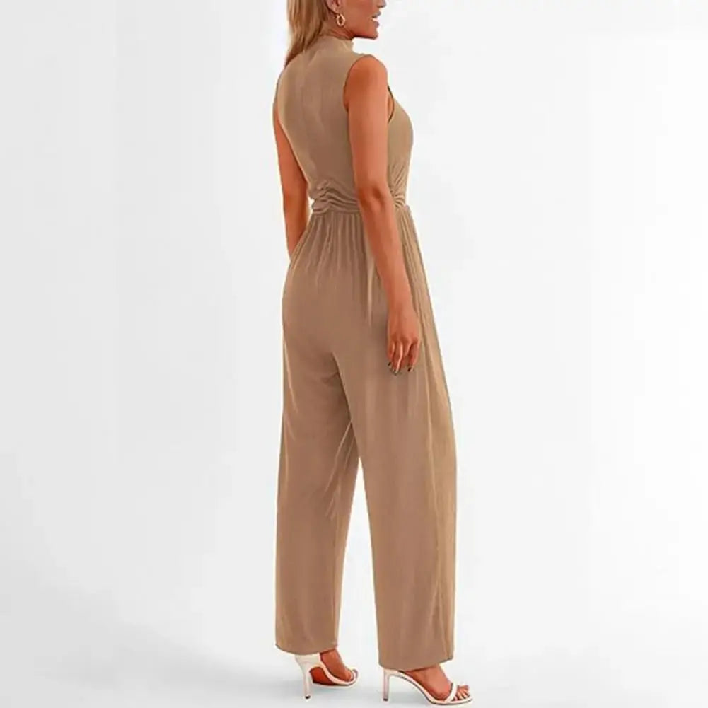 Sleeveless High-Neck Wide-Leg Jumpsuit Jasmine's Boutique Australia