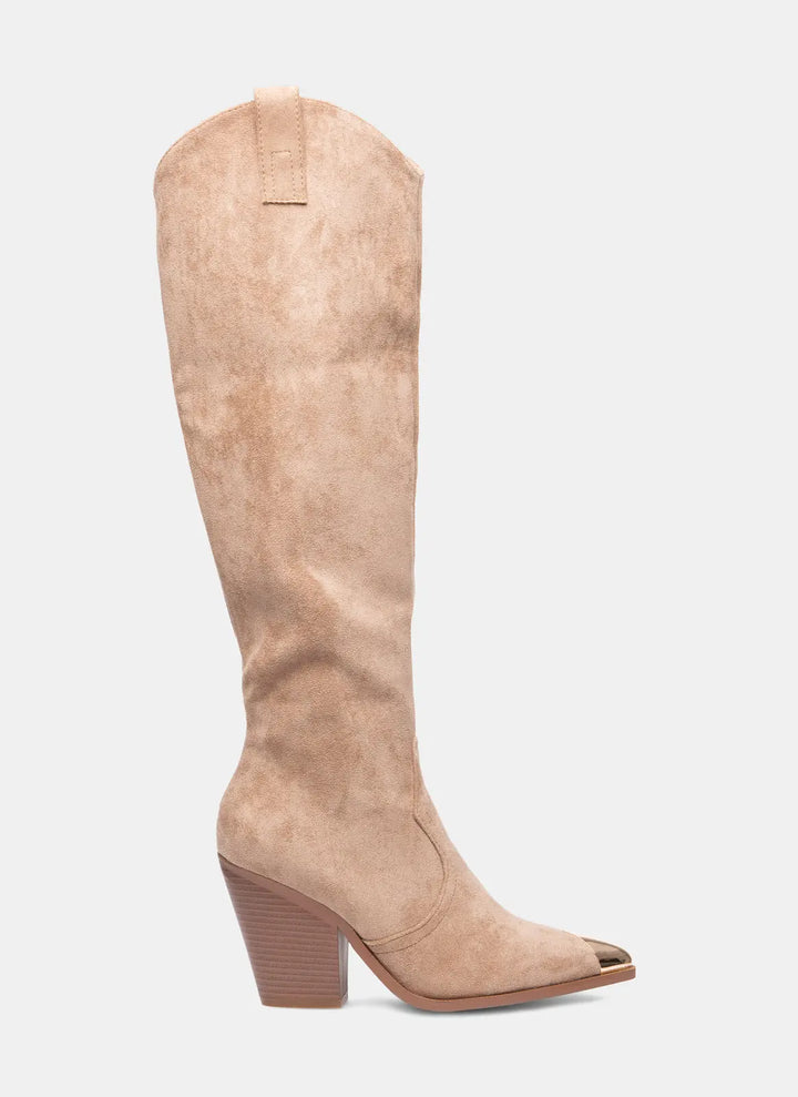Desert Elegance Suede Knee-High Boots Jasmine's Boutique Australia