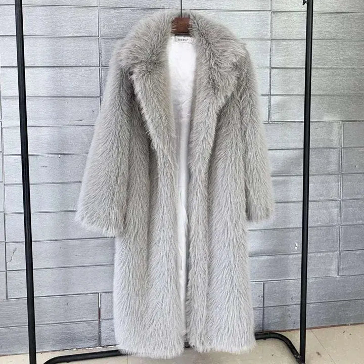 Arctic Elegance Long Faux Fur Coat Jasmine's Boutique Australia
